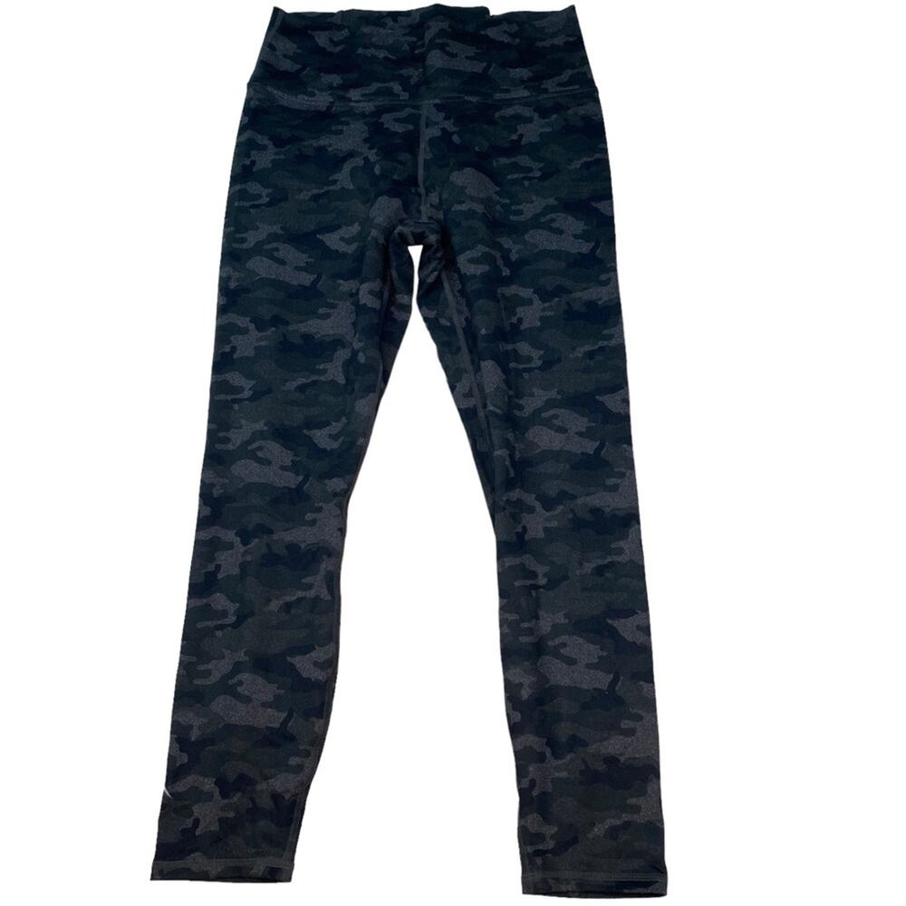Fabletics Define PowerHold® High-Waisted Legging Green Black Size M Camo